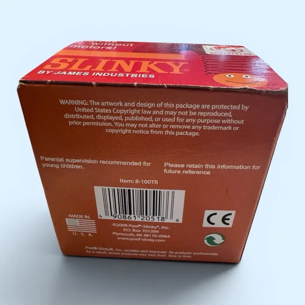 SLINKY Walking Spring Toy in original box James industries